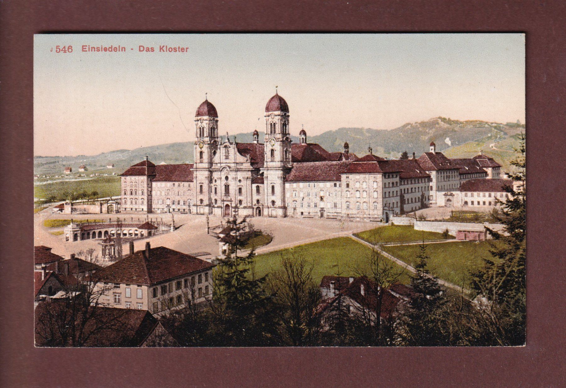 Cartoline postali: EINSIEDELN - Das Kloster – Usato da Pully venduto da nicecards-shop