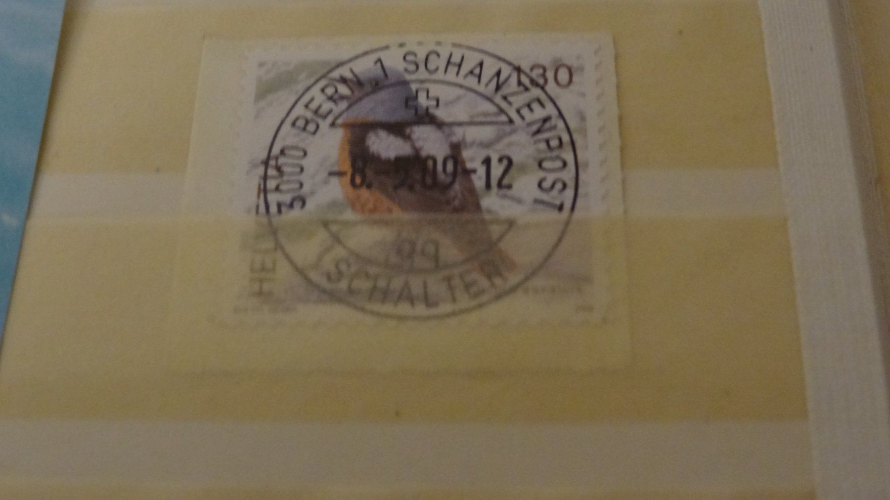 Alle Briefmarken: 2009 Vogel VOLLSTEMPEL ET SCHANZENPOST – Gebraucht aus Olten von pechsisa1