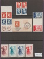 France Marianne, divers types, 1949