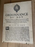 Vintage französische Reproduktion „Ordonnance du Roy“ Louis 