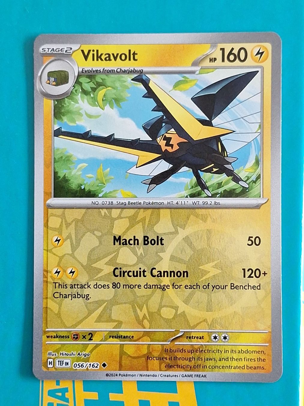 Pokémon Carte collezionabili: Vikavolt - Pokemon Temporal Forces Reverse Holo - #2.6 – Usato da Altstätten SG venduto da GGsGameshop