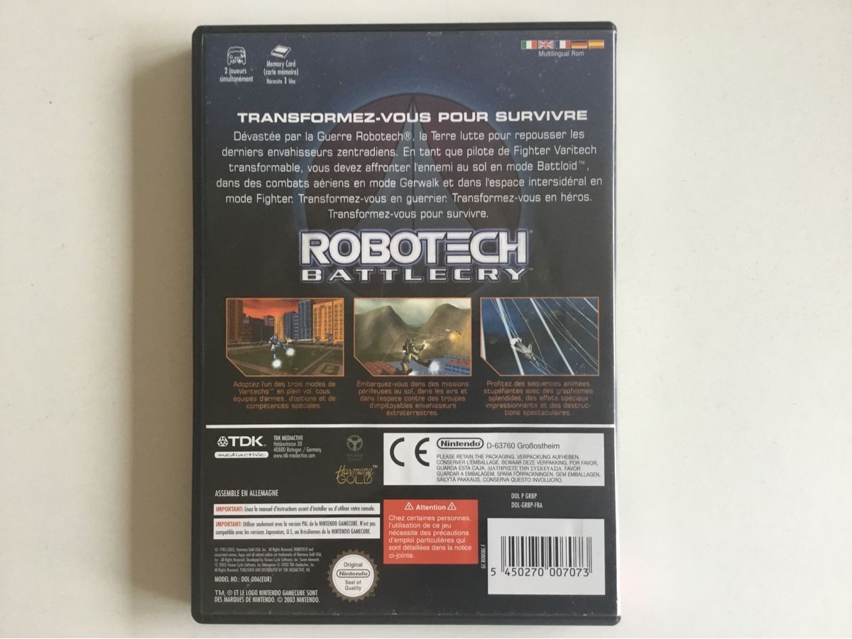 Spiele: Robotech Battlecry Pal FRA complet – Gebraucht aus Pully von PongDayOne 1