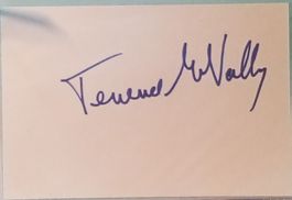 Terrence McNally 1938-2020 Autogramm signiert Karte 10x15cm