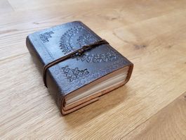 Buch Kladde mit Ledereinband