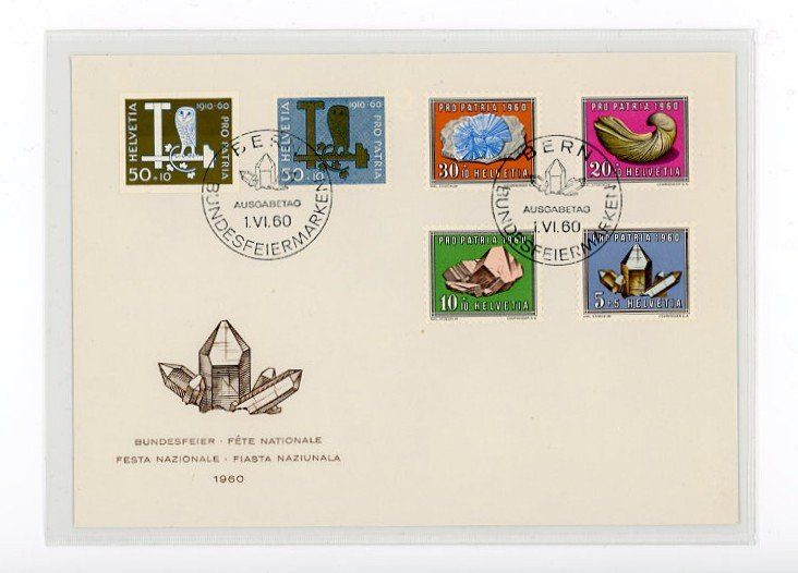Tutti i francobolli: Combo-FDC mit Blockausschnitt, 1960 Pro Patria – Usato da Utzigen venduto da sprint.007