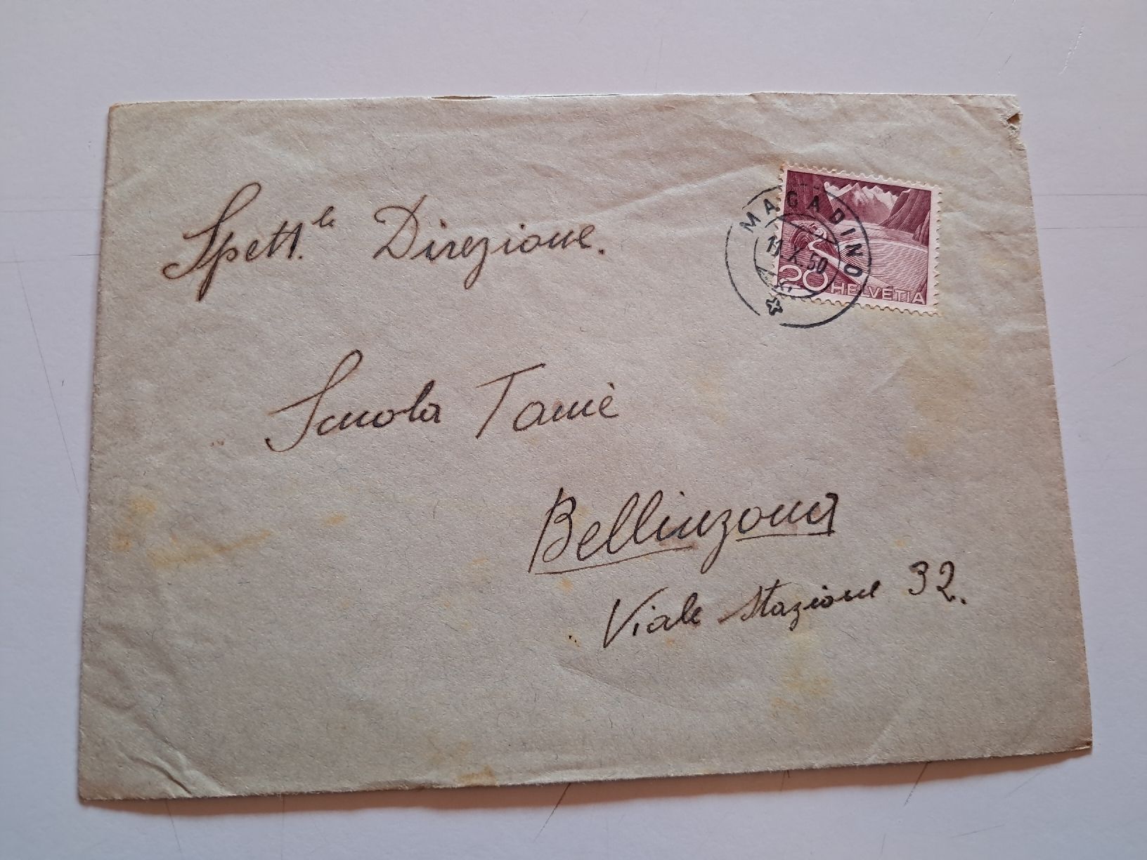 Buste & buste per spedizione: Magadino 1950 – Usato da Gorduno venduto da ema_7yhp