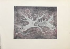 KÜNSTLER ?  LITHOGRAPHIE unleserlich signiert datiert