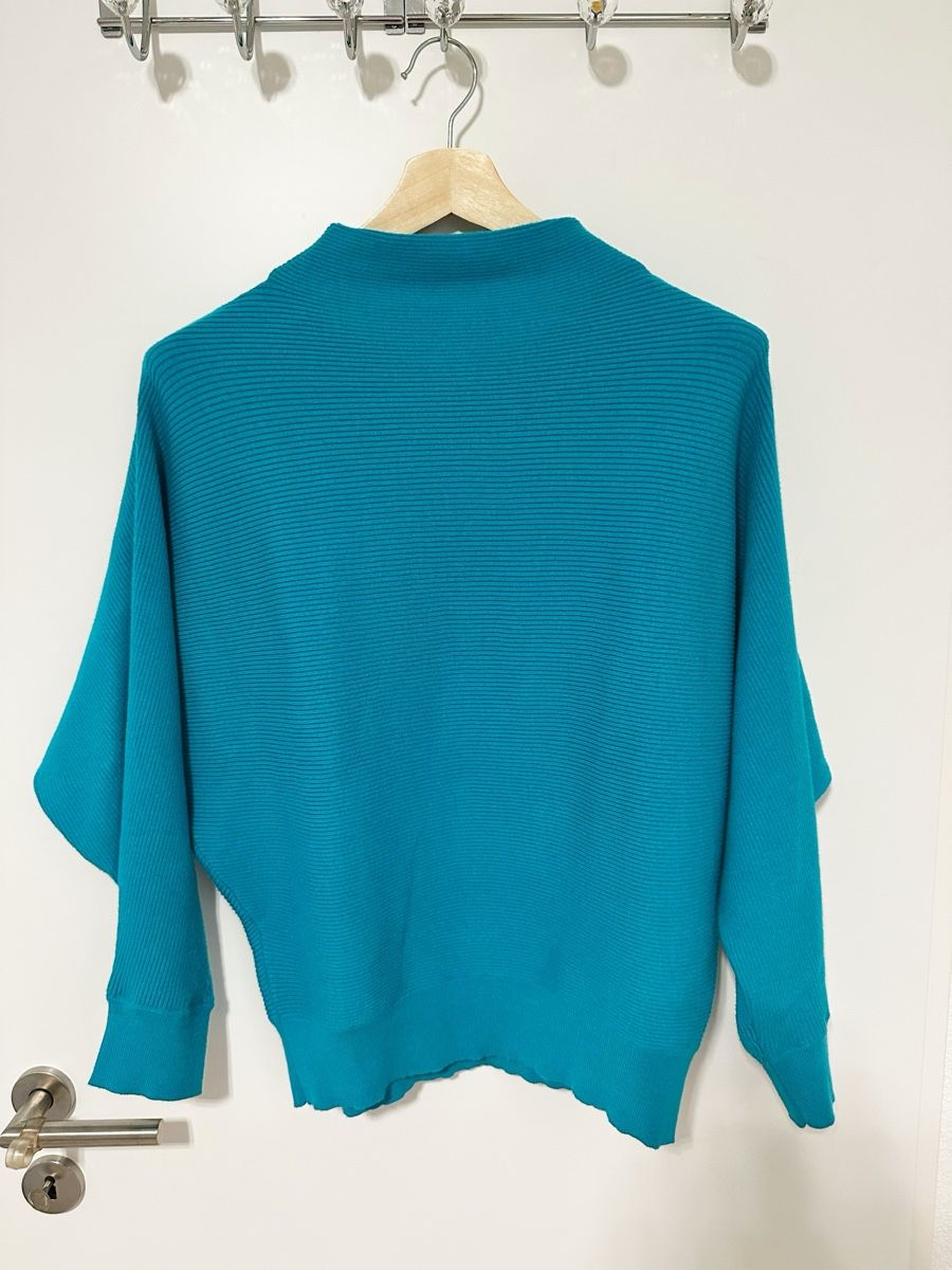 Pulls & Sweat-shirts: ZERO Strickpullover, Gr. 42, Petrol-Blau-komplett neu! – Neuf (Voir description) à Eglisau par Brewster1