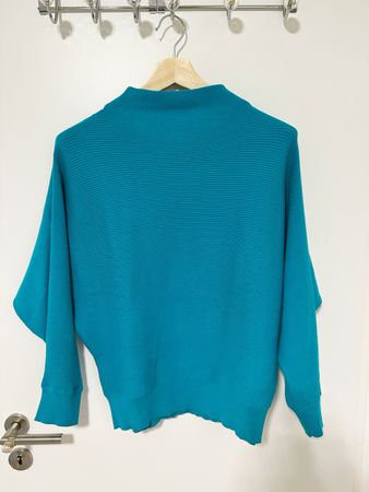 ZERO Strickpullover, Gr. 42, Petrol-Blau-komplett neu!