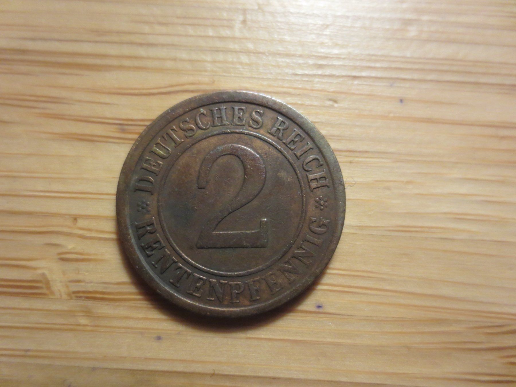 Tutti le monete: Deutsches Reich 2 Pfennig 1924 – Usato da Weier im Emmental venduto da waefler03