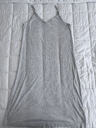 H&M Basics grey slip dress