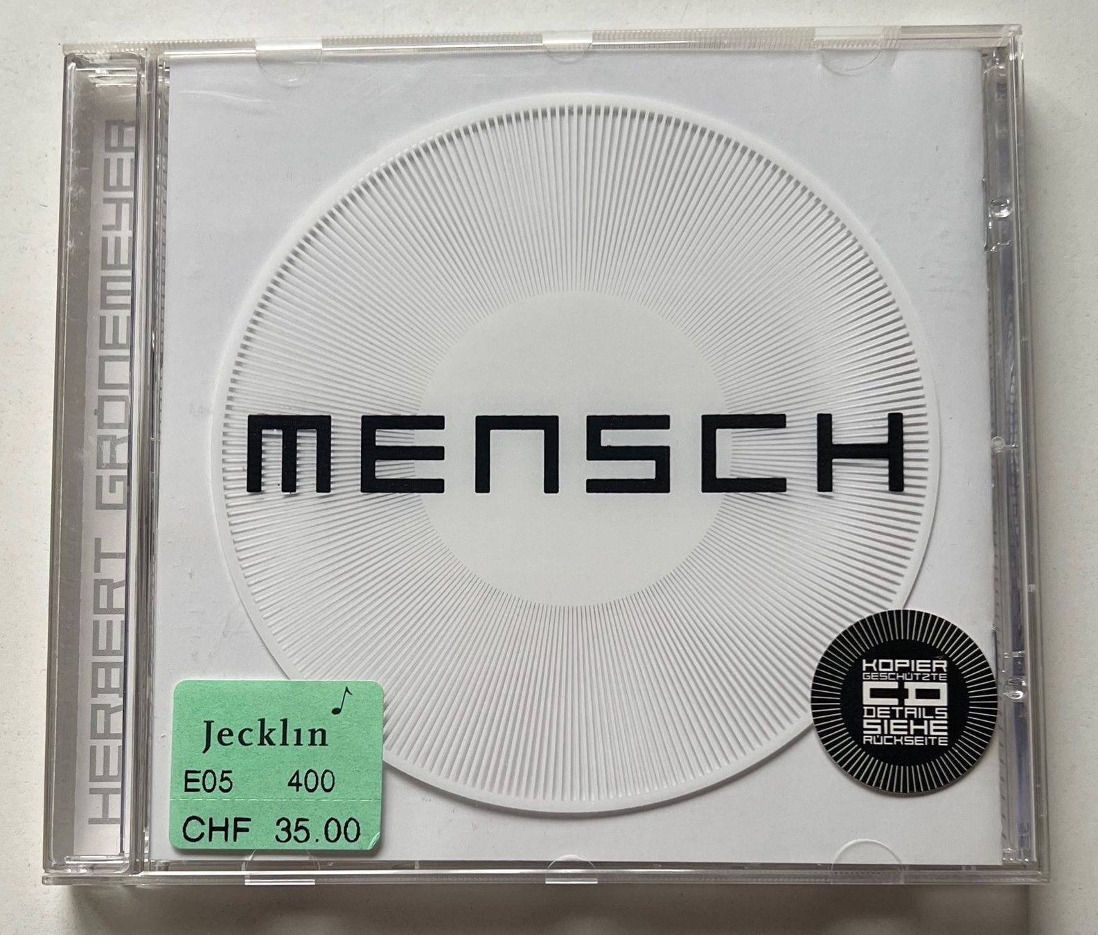 CD: Herbert Grönemeyer / Mensch – Usato da Näfels venduto da rottabi