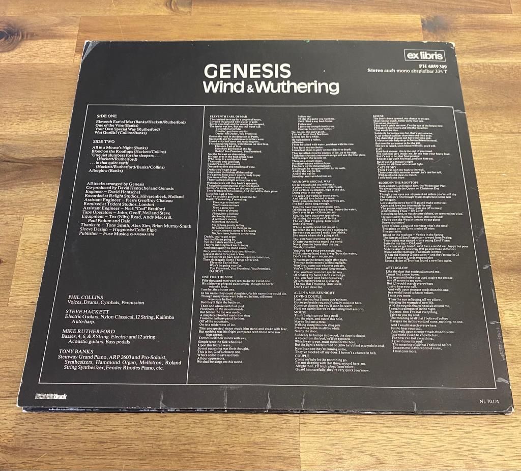 Dischi in vinile: Genesis Wind & Wuthering (Swiss Press) 76 – Usato da Belp venduto da B7L0 1