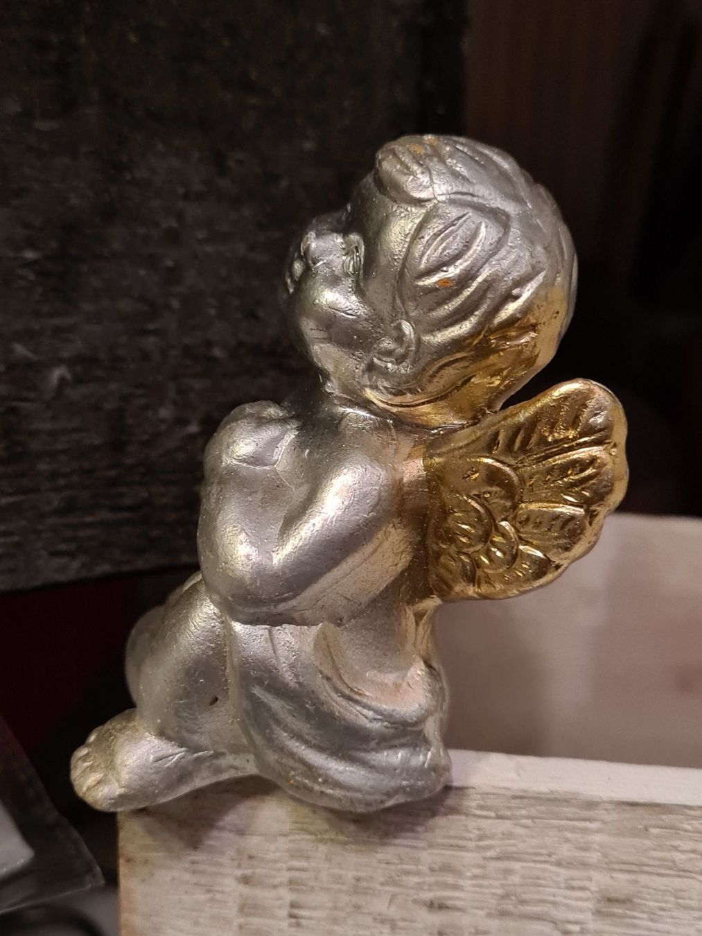 Statuette: Weihnachtsengel  goldig, 10 cm ......... – Usato da Amriswil venduto da kleindeko 1