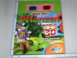 Kinderbuch; Welt der Pfanzen, Wissen in 3D mit 3D Brille!