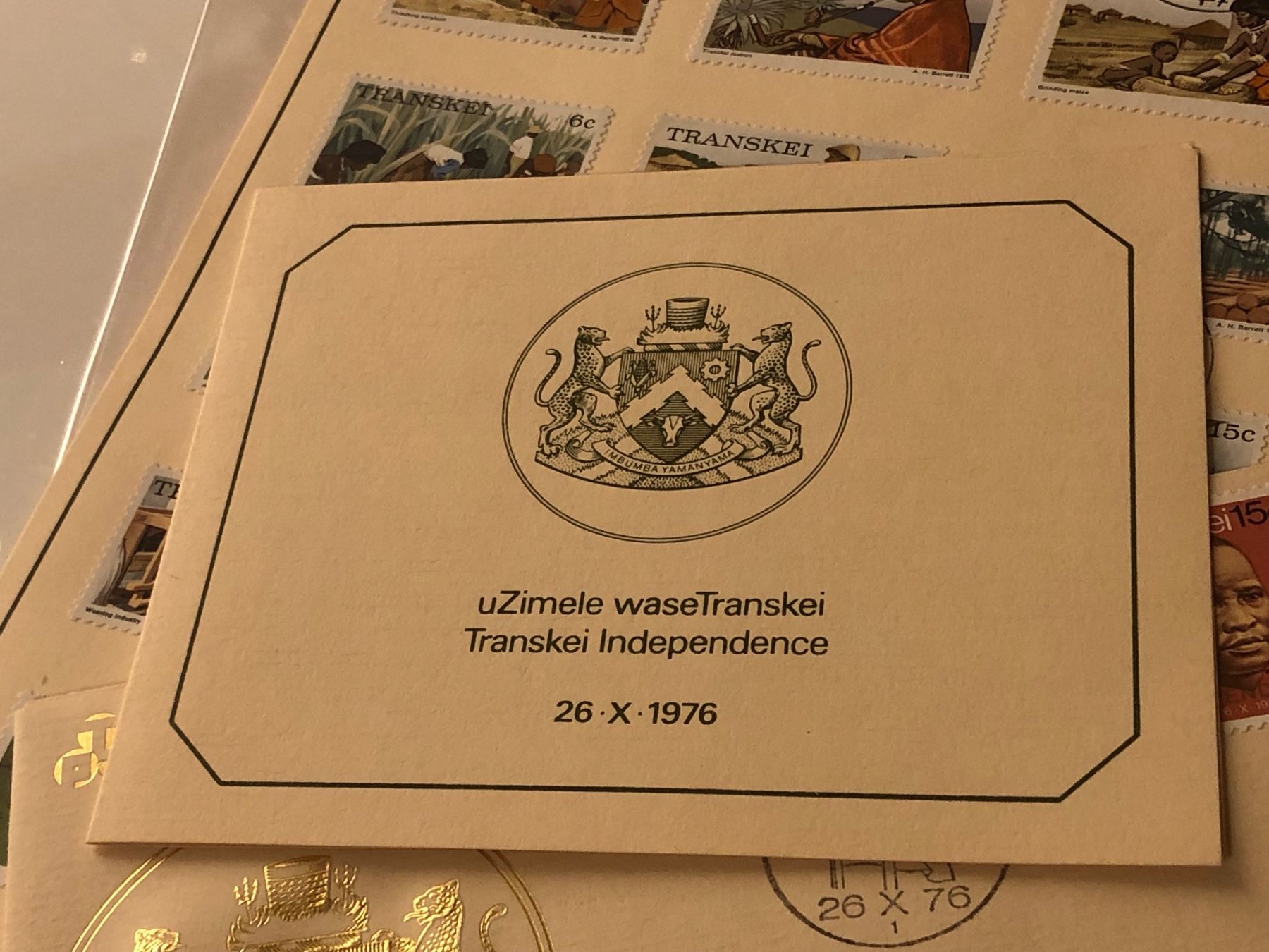 Tutti i francobolli: Erstausgaben TRANSKEI, Folder, Erinnerungsblatt & FDC – Usato da Lufingen venduto da Rac0 6