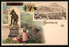 Litho Altdorf, Wilhelm Tell-Denkmal, Ort