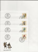 1990 Bundesfeiermarken Einzelbrief pro Wert FDC