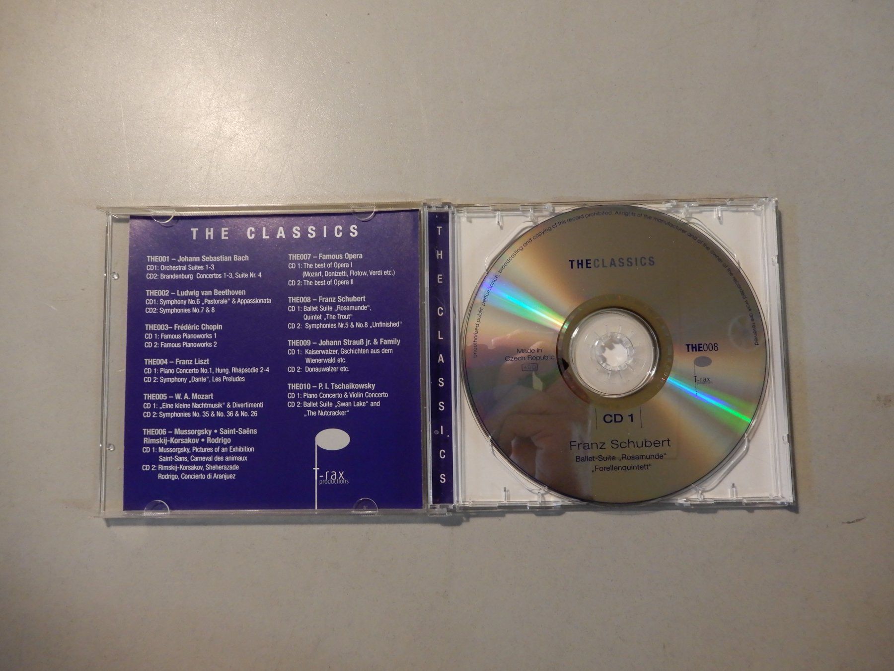CD: Franz Schubert - Rosamunde -The Classics CD's, Top Zustand – Usato da Erstfeld venduto da Mario_boe0 1