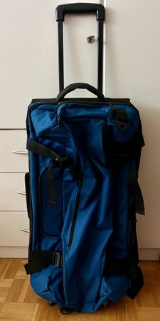 Reisetasche Rollkoffer blau, Top-Zustand