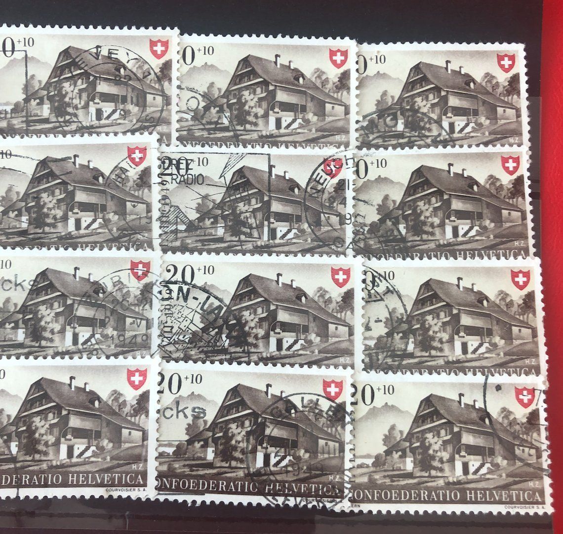 Tutti i francobolli: Nr.B 44 mit Stempel Einsteckkarte Voll – Usato da Aarau venduto da Billa007 2