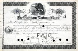 Waltham National Bank, Waltham - 1912