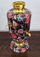 Russischer Samowar, Teekocher, Blumendekor, Goldakzente