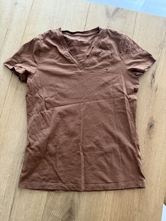 Tommy Hilfiger Damen T-Shirt, Grösse XS, Braun, Top Zustand!