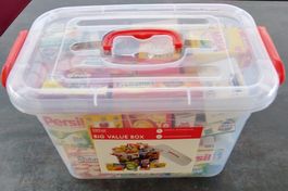 Kaufladen Artikel Box 29x20x17cm NEU ca. 50 Mini Artikel