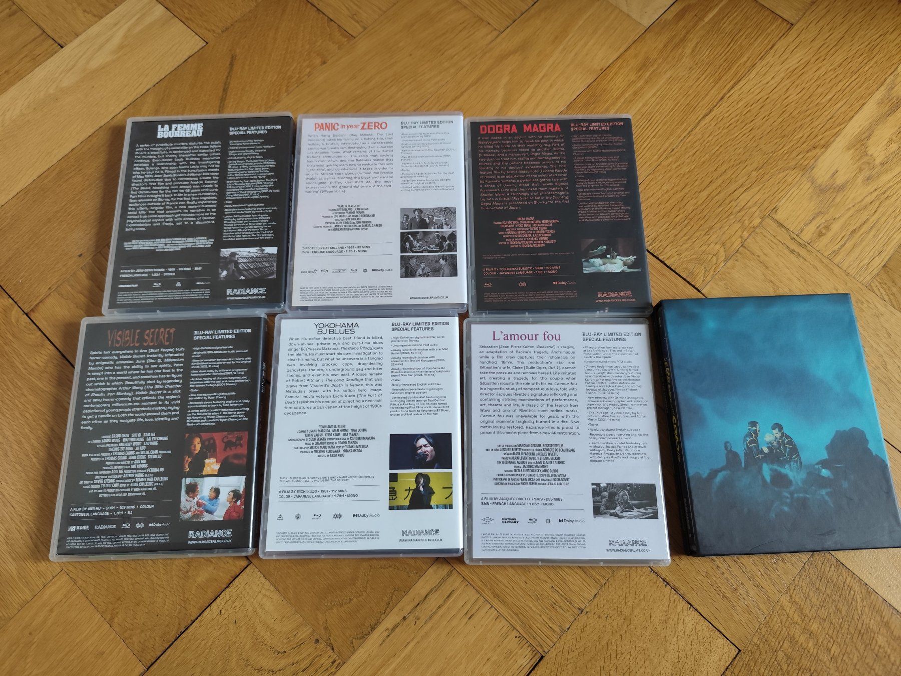 Tutti i DVDs: 7x Radiance Bluray UK – Nuovo (secondo la descrizione) da Olten venduto da Debohli 1