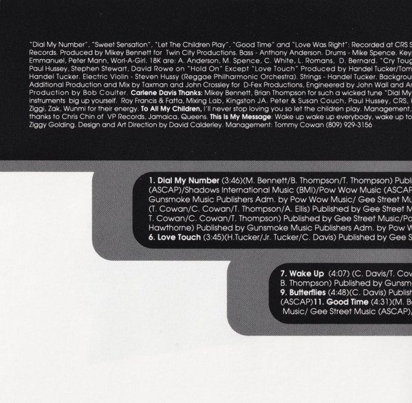 CDs: Carlene Davis CARLENE DAVIS Gospel Reggae CD – D'occasion à Kandergrund par Sososo 4