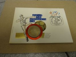 Fussball WM 1982 Spanien MÜNZBRIEF
