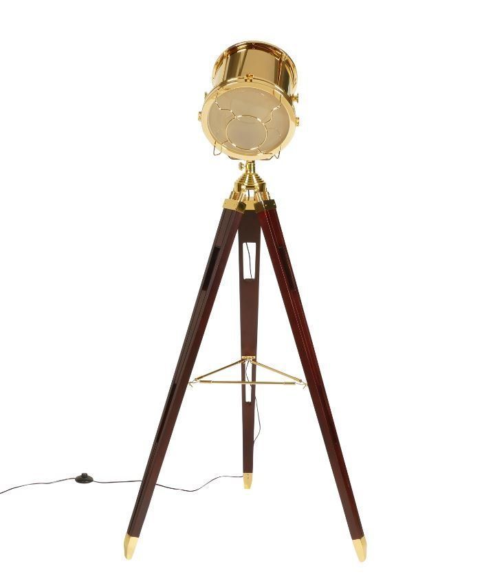 Lampade: Tripod Stehstrahler gold Hollywood – Usato da Wauwil venduto da platin0_6 1