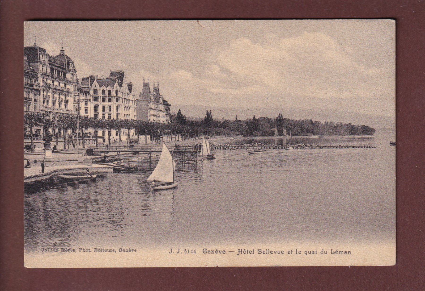 Cartoline postali: GENEVE - Hôtel Bellevue – Usato da Pully venduto da nicecards