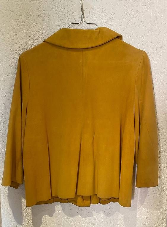 Vestes: Lederjacke Wildleder Suede gelb – D'occasion à Zürich par Shokafhi 1