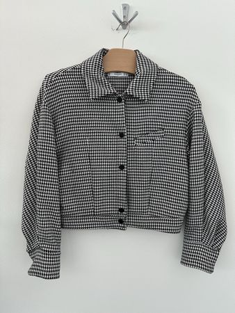 Mango Jäckchen XS schwarz weiss