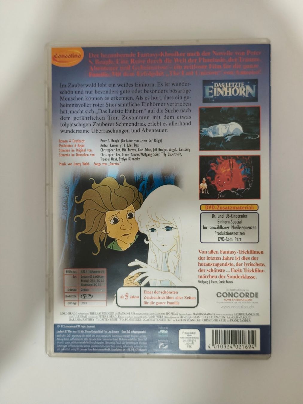 Alle DVDs: Das letzte Einhorn - DVD – Gebraucht aus Wil SG von anhe87 1