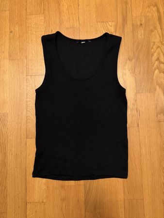 schwarzes Basic Top H&M Grösse S.