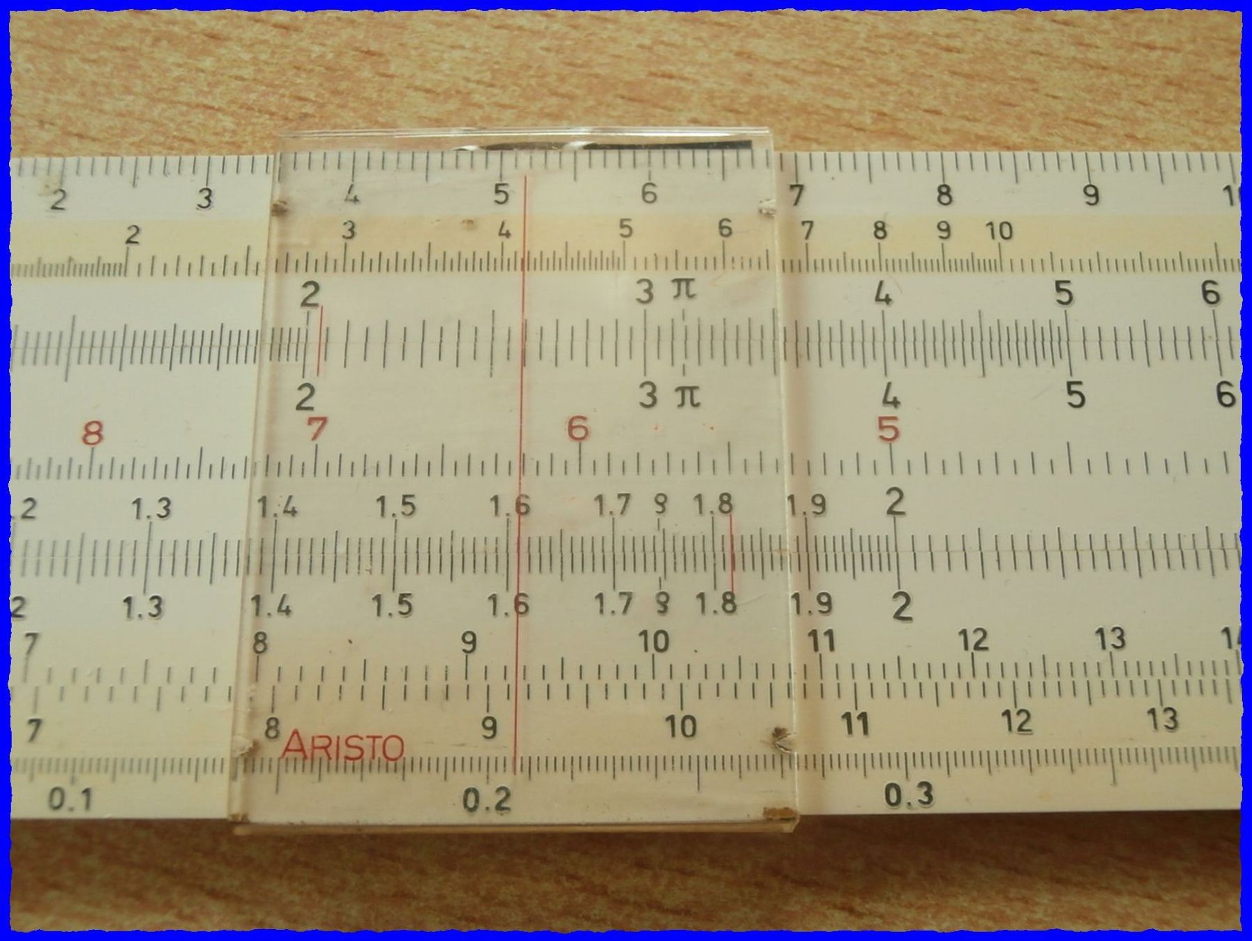 Taschenrechner: RECHENSCHIEBER ARISTO - Scholar "903" - mit Box - von 1953 – Gebraucht aus Worblaufen von Re_mo81 2