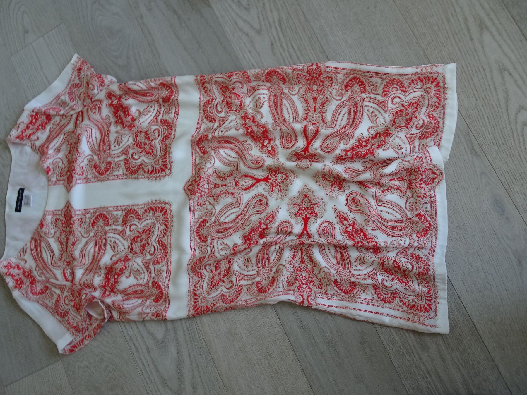 Vestiti: Kleid Seide rot weiss Gr. 40 – Nuovo (secondo la descrizione) da Winterthur venduto da Riiita 3
