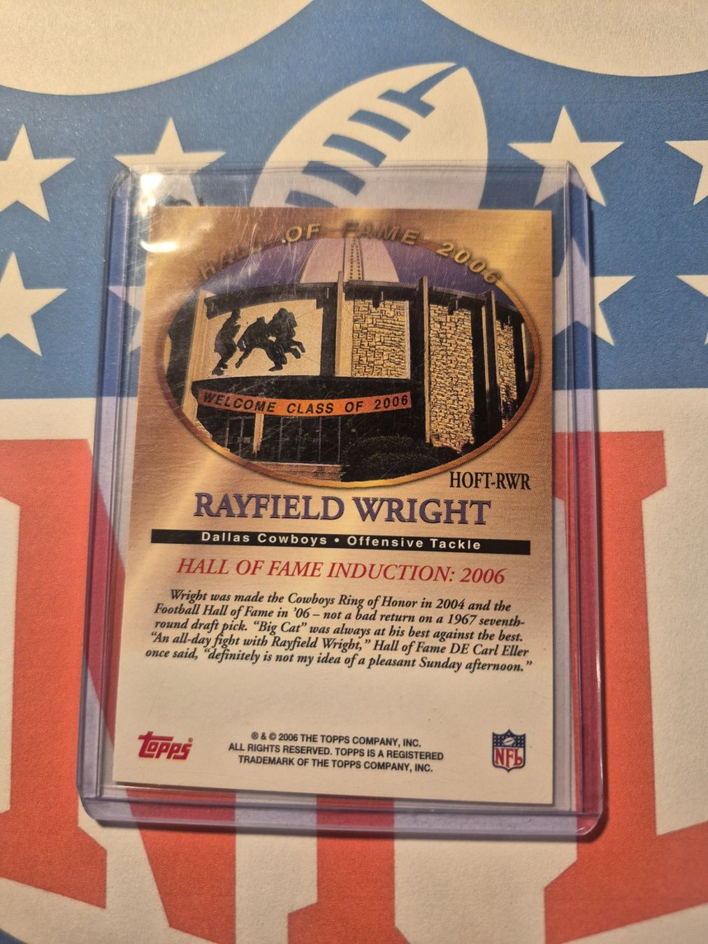 NFL Carte collezionabili: NFL Rayfield Wright Dallas Cowboys – Usato da Treiten venduto da Sauber73 1