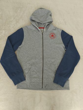 Converse Kapuzenjacke grau blau Grösse 158-170