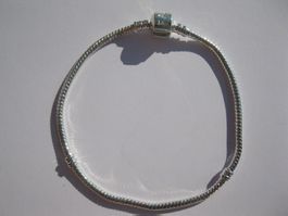 Armband versilbert 24cm mit praktischem Clipverschluss