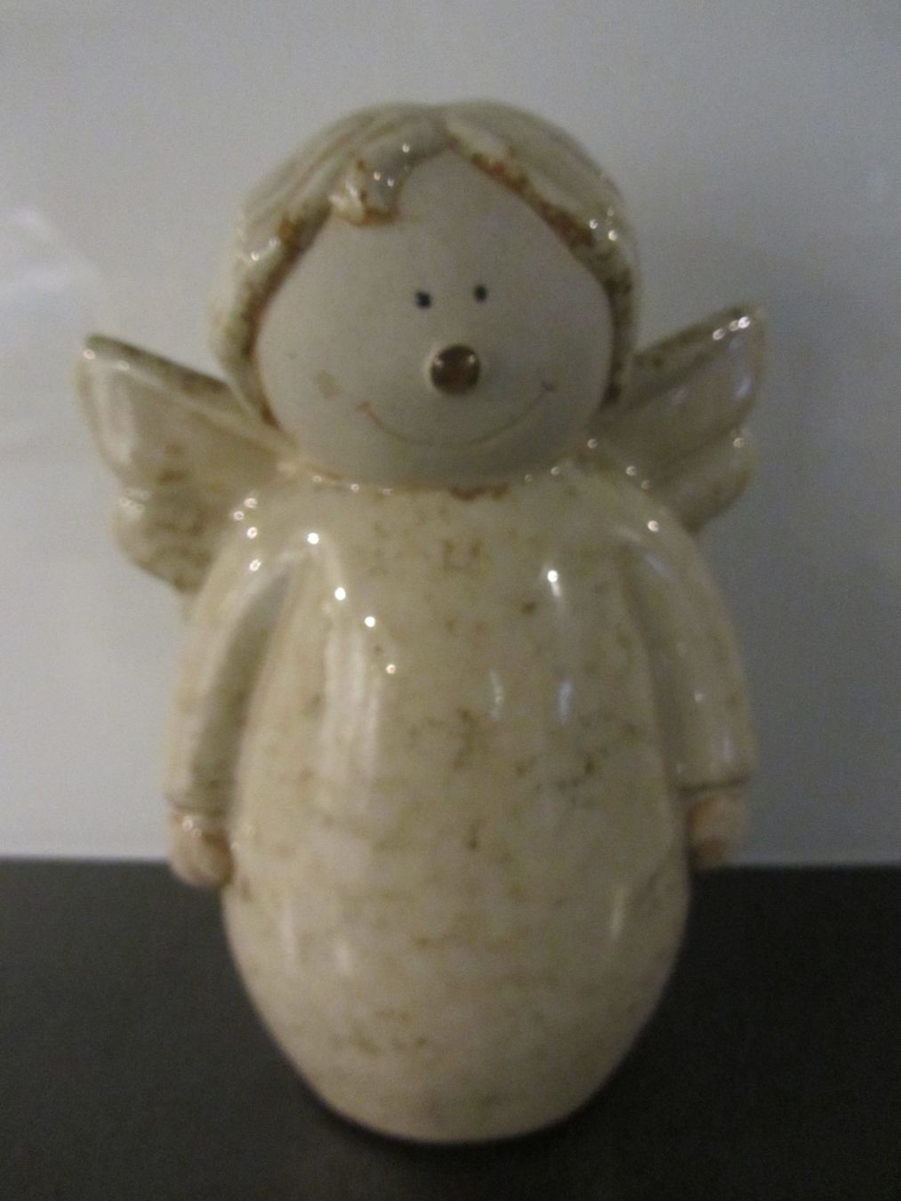 Statuette: herziges Keramik-Engeli, ca. 20 x 15 cm – Usato da Egliswil venduto da chroetli22