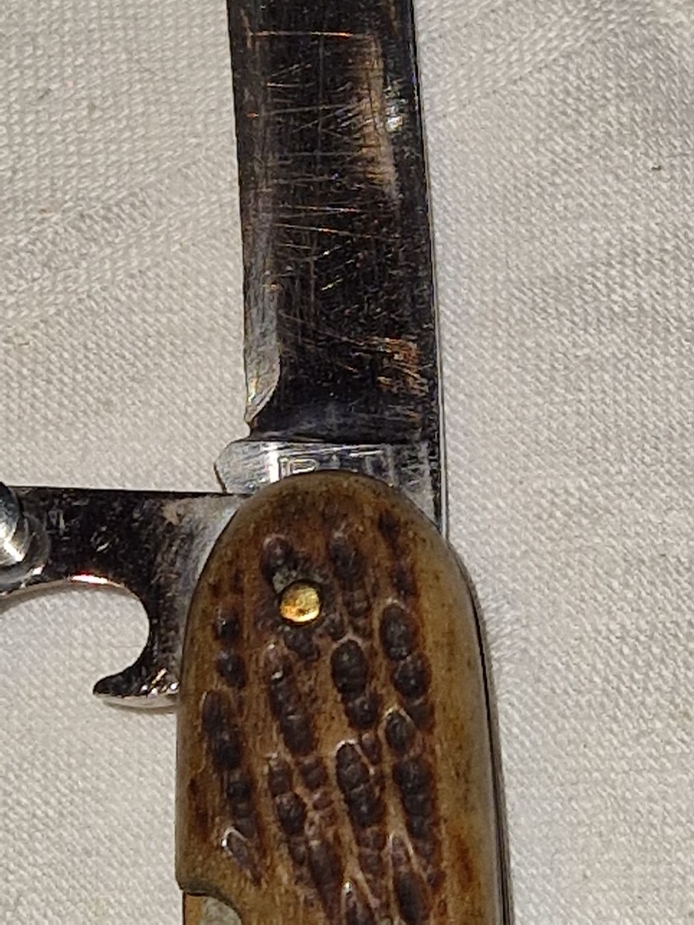 Coltelli tascabile: Altes Taschenmesser mit Hirschhorn. – Usato da Willisau venduto da mar_j55v 4