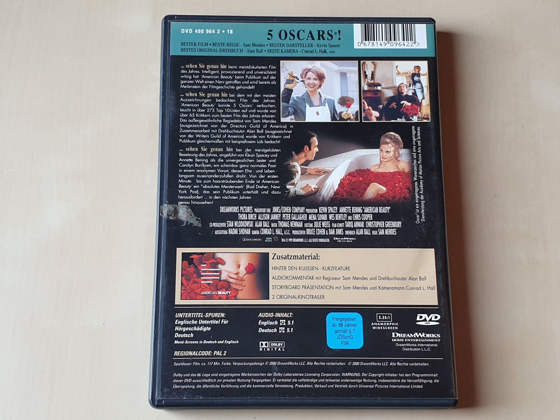 Alle DVDs: American Beauty – Gebraucht aus Stansstad von collectorsshop 1