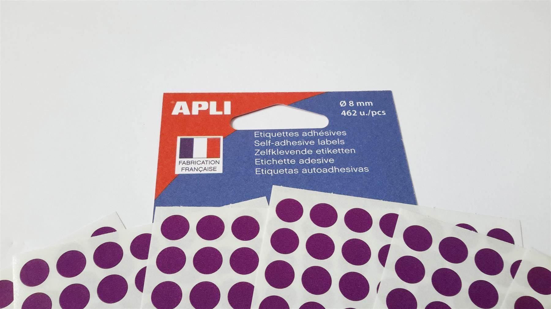 Aufkleber: Markierungspunkte, violett, 8mm, 462 x – Neu und originalverpackt aus St. Gallen von cointec 4