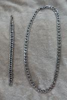 1 schönes 2-er Set Herren Schmuck Kette/Armband Edelstahl