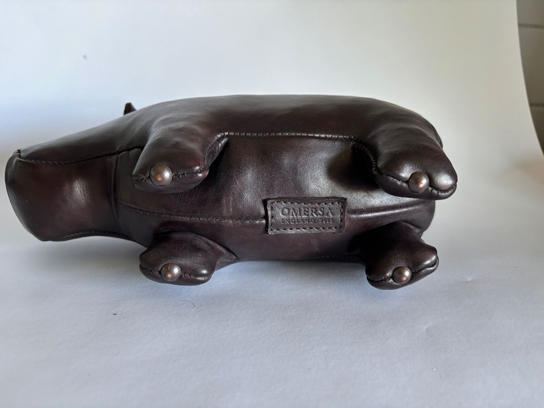 Statuette: Kleines Nilpferd von Omersa Leder Designklassiker – Usato da rotkreuz venduto da baudisch 5