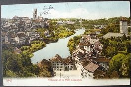 FRIBOURG et le Pont suspendu